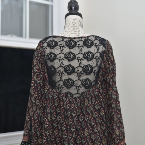 Free People boho lace back dress - Picture 8 of 14